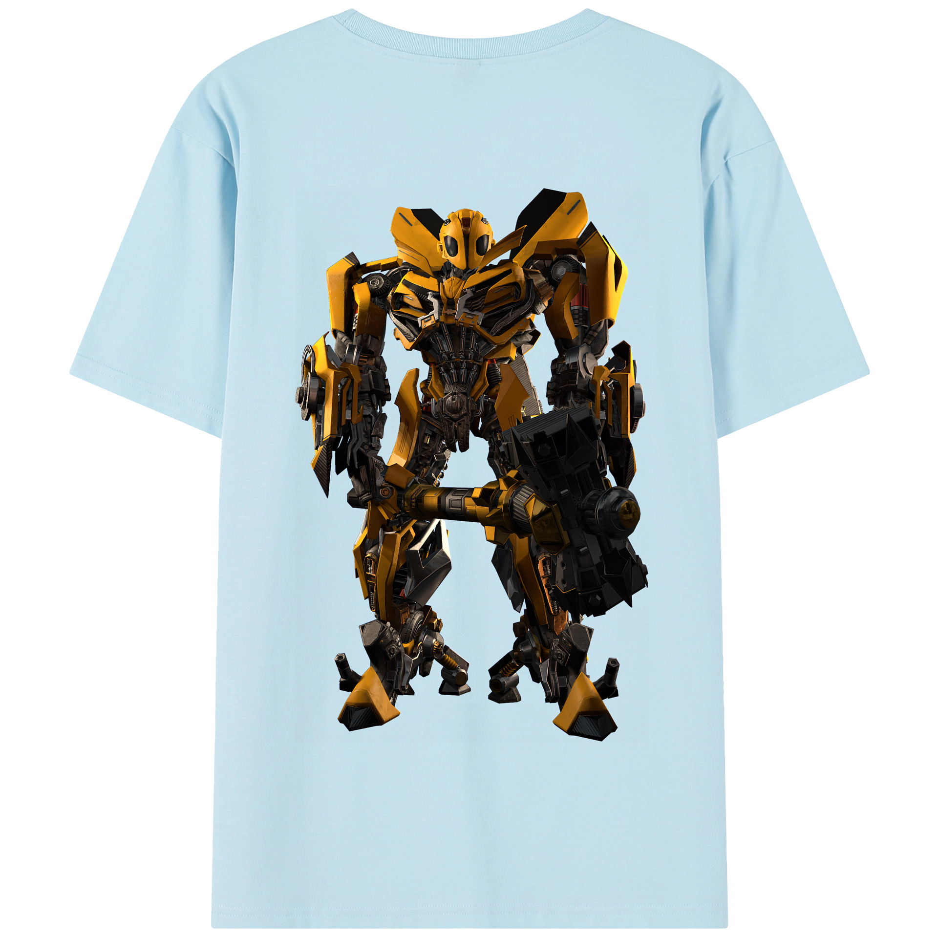 （画像用） Transformers トランスフォーマー 綿100％半袖Tシャツ（背面プリント）